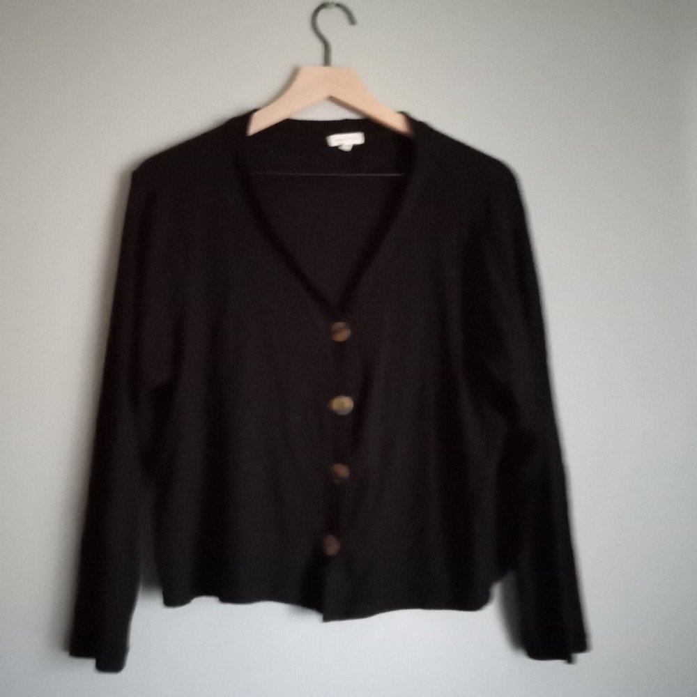 Black cardigan